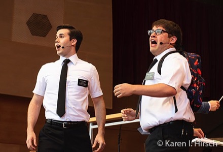 Kevin Clay and Conner Peirson from The Book of Mormon
