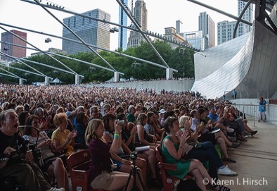 Pritzker Pavillion crowd at Broadway in Chicago