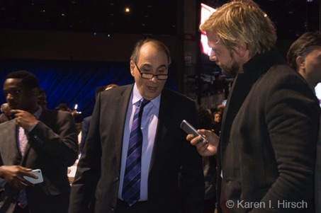 David Axelrod, being interviewed by Der Spiegel reporter