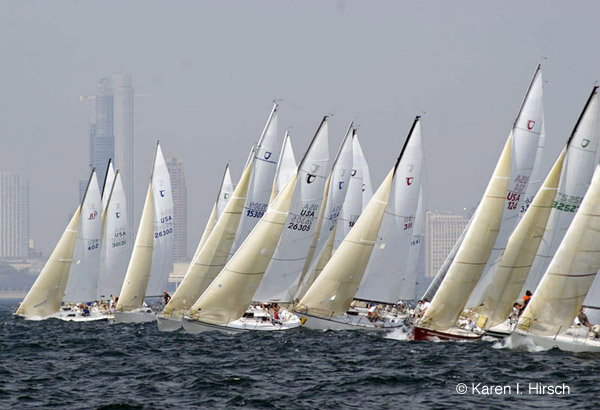 Sailboat racing start